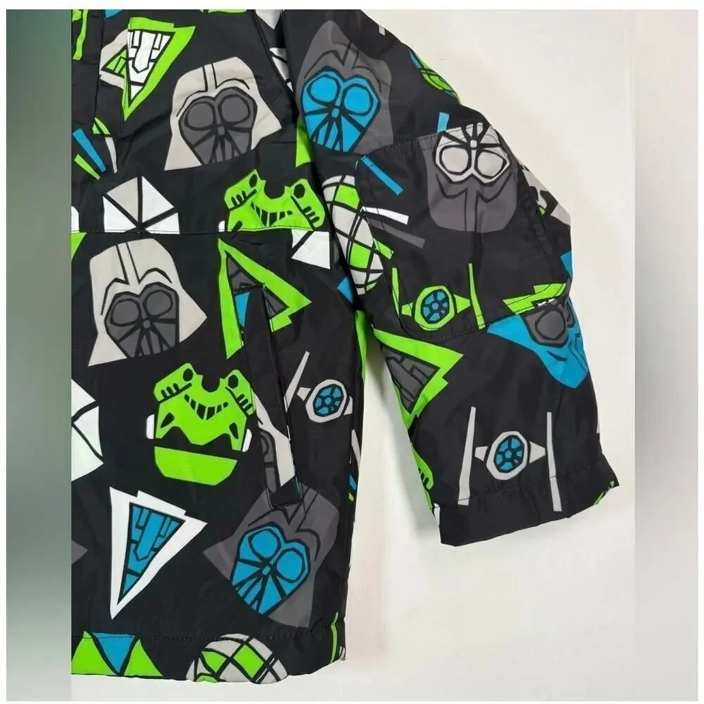 NWT Star Wars Amazon Boys Hooded Jacket Large Fleece Darth Vader Stormtrooper